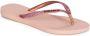 Havaianas Slim Glitter Dames Slippers Ballet Rose - Thumbnail 4