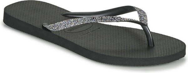 Havaianas Slim Glitter II Meisjes Slippers Black Dark Grey Metallic - Foto 17