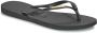 HAVAIANAS Teenslippers Dames Slim Logo Metallic Maat: 35 36 Materiaal: Rubber Kleur: Zwart - Thumbnail 8