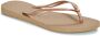 HAVAIANAS Teenslippers Dames Slim Logo Metallic Maat: 35 36 Materiaal: Rubber Kleur: Bruin - Thumbnail 5