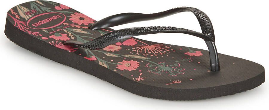 Havaianas Women's Slim Organic Sandalen zwart wit