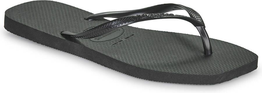 Havaianas Slim Square Flip Flops Dames Zwart- Dames Zwart - Foto 2