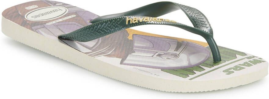 Havaianas Top Heren Slippers en Sandalen Beige Maat: 41-42 Leer Foot Locker