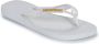 Havaianas Top Logo Metallic Teenslippers met Logo Embleem 39 40 Wit - Thumbnail 2