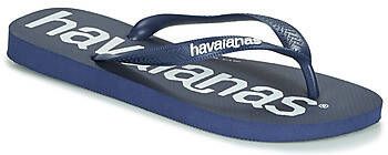 Havaianas Top Logo ia Unisex Slippers Navy Blue - Foto 6
