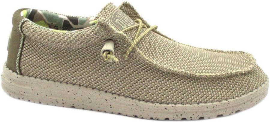 Hey Dude HEYDUDE Heren schoenen Wally Sox Triple Needle Beige - Foto 3