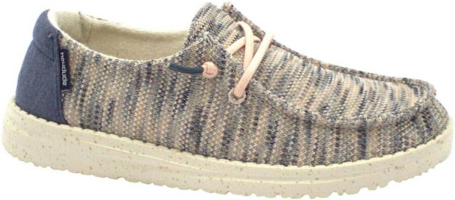 Hey Dude HEYDUDE Wendy Sox Veterschoenen roze Canvas Dames - Foto 4