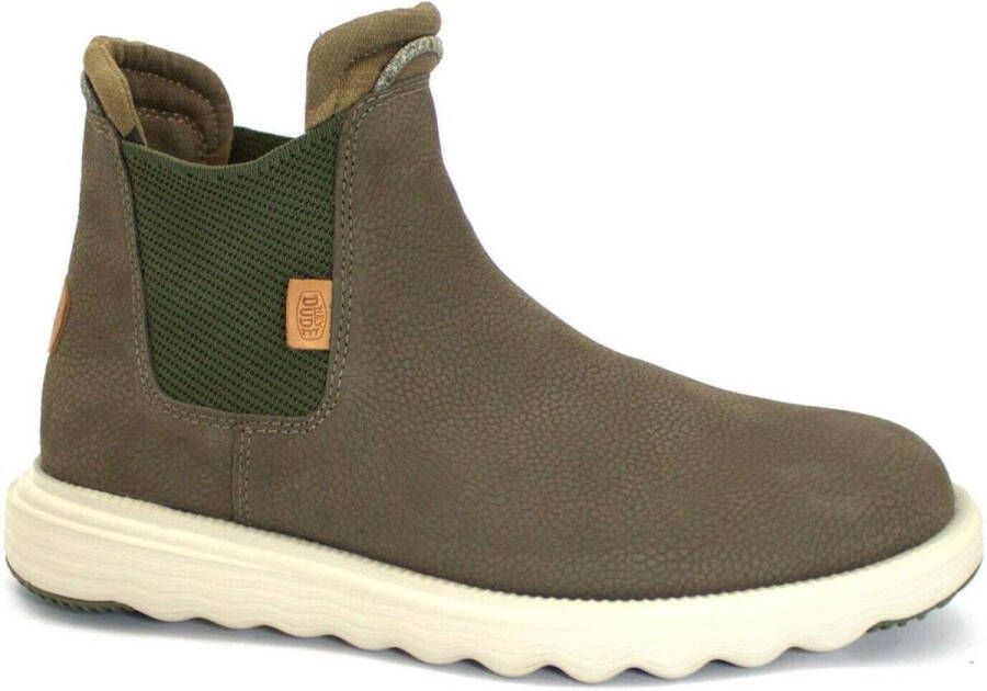 Hey Dude Premium Leren Laarzen Stijlvol en Functioneel Green Heren - Foto 4