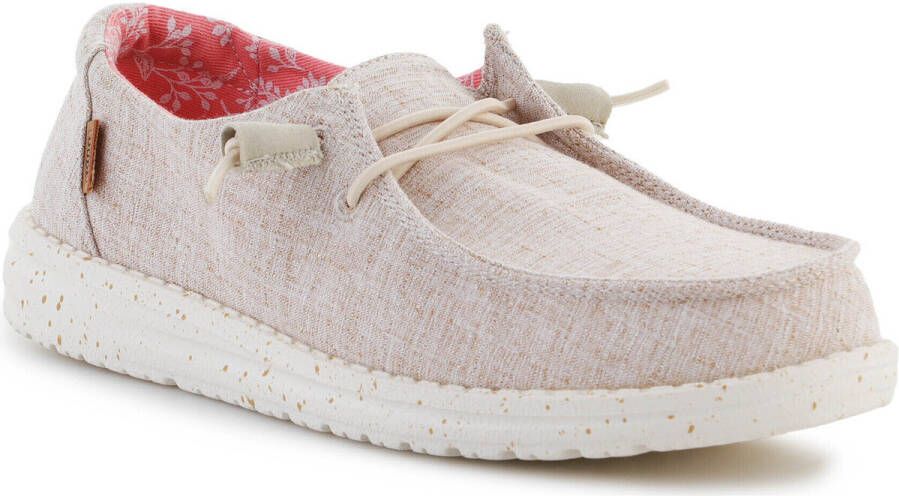 HEYDUDE Hey Dude Wendy Chambray White Nut Instappers Dames - Foto 3