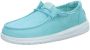 HEYDUDE Wendy Canvas Turquoise Instappers HD40902 - Thumbnail 3