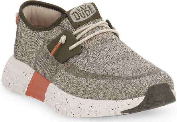 HEYDUDE Sirocco Sport Mode Heren Sneakers Green Dusty Olive Orange - Foto 4