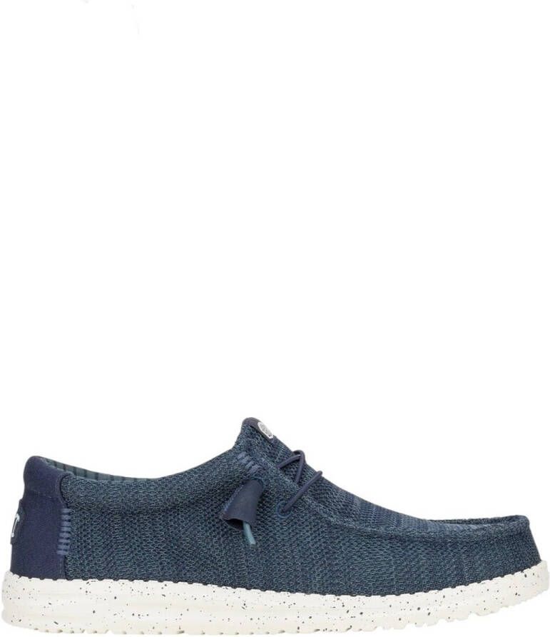 Hey Dude HEYDUDE Wally Stretch Sox heren mocassin Donkerblauw - Foto 3