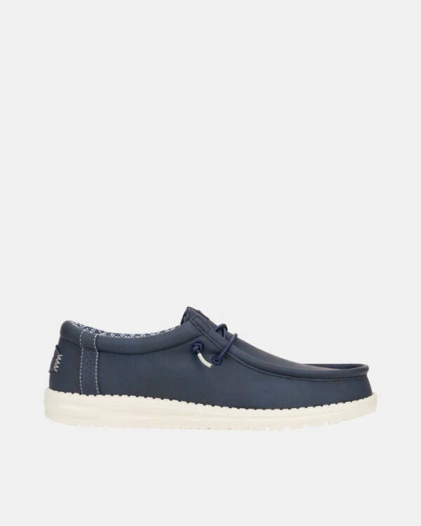Hey Dude Blauwe Platte Schoenen Wally Classic Blue Heren - Foto 2