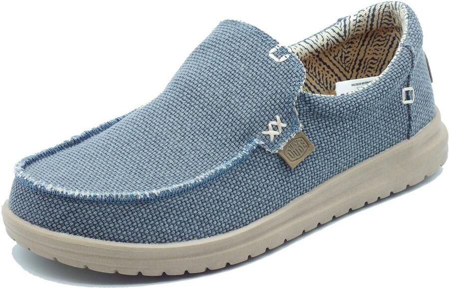 HEYDUDE Instappers Heren Mikka Braided Maat: 43 Materiaal: Textiel Kleur: Blauw - Foto 6