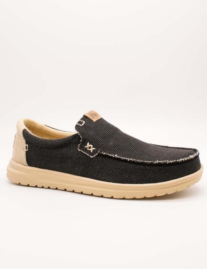 HEYDUDE Mocassins 40124 MIKKA BRAIDED-0RR BLACK BOULDER TAN