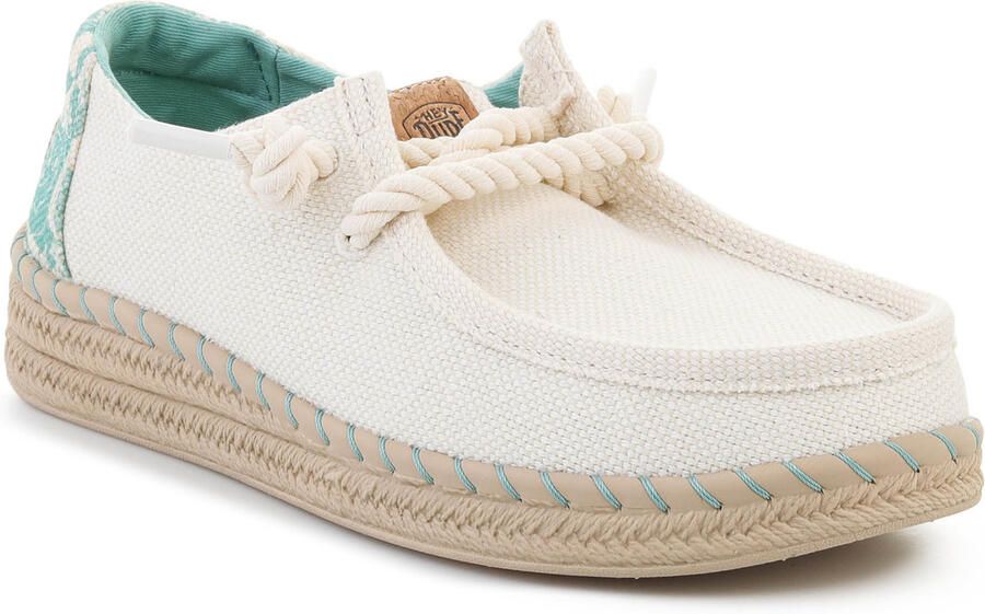 HEYDUDE Wendy Espadrille Hibiscus Dames Instappers Egret Multi - Foto 2