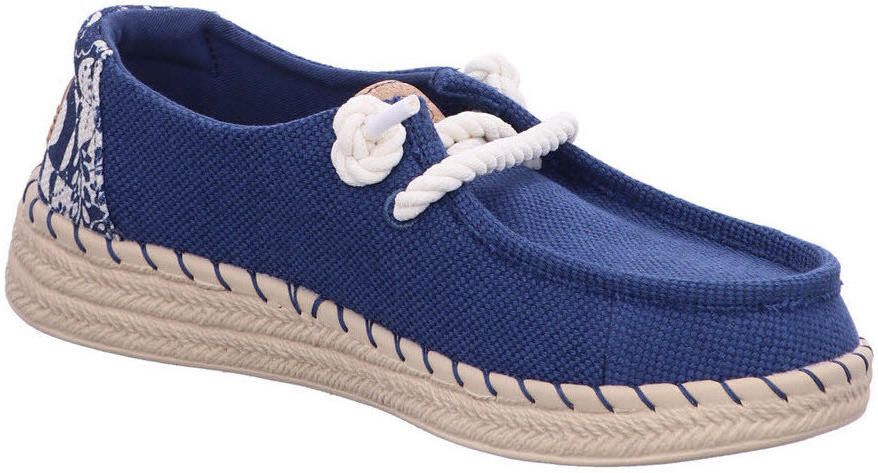 HEYDUDE Hey Dude Wendy Instappers blauw Textiel
