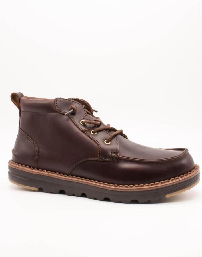 HEYDUDE Laarzen 45878 FLINT BOOT LEATHER-2ON ARGAN OIL CHOCOLATE TORTE