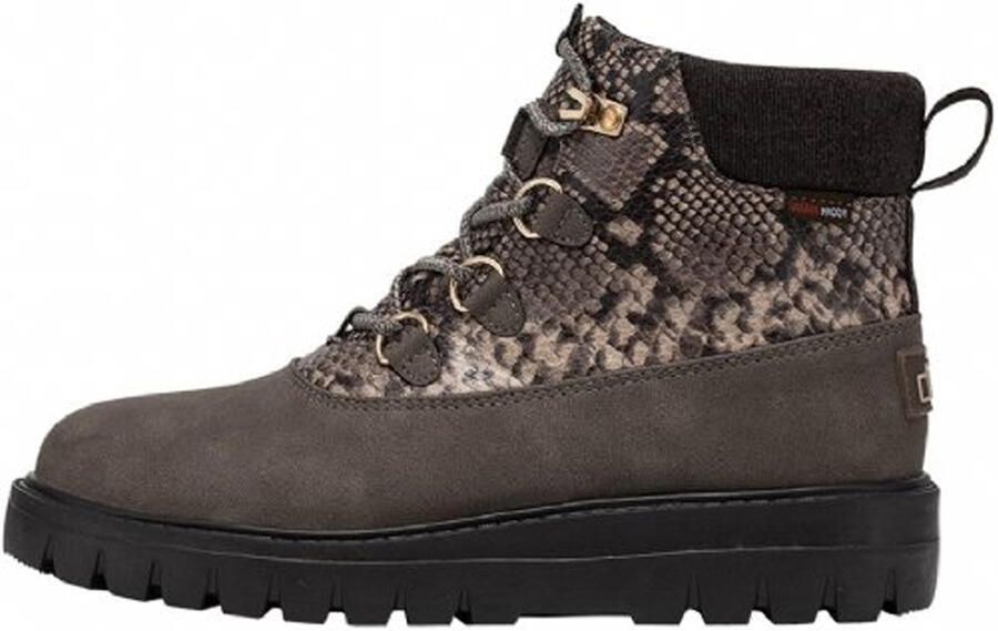 Hey Dude HEYDUDE Tonya Eco Shield Dames Veterboots Chocolate | Bruin | Nylon - Foto 4