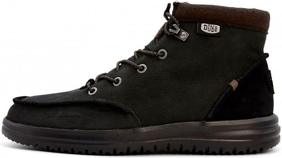 Hey Dude Bradley Boot Leather Black Wandelschoenen Heren - Foto 4