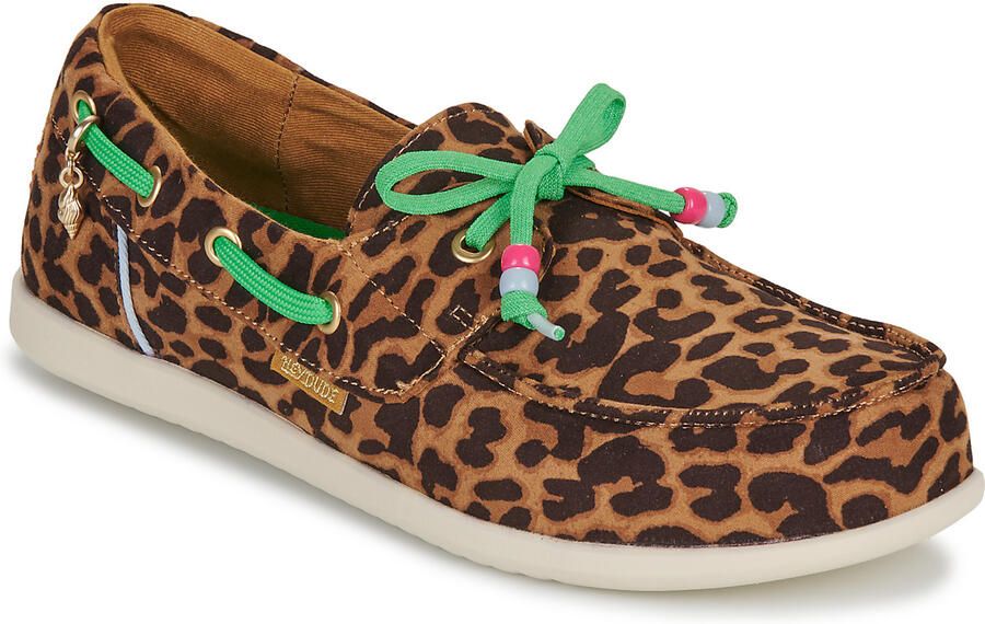 HEYDUDE Instappers Harbor Breeze Lo Premium Leopard