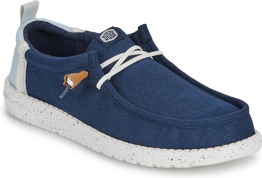 HEYDUDE Instappers Wally Craft Linen Navy Blazer Multi