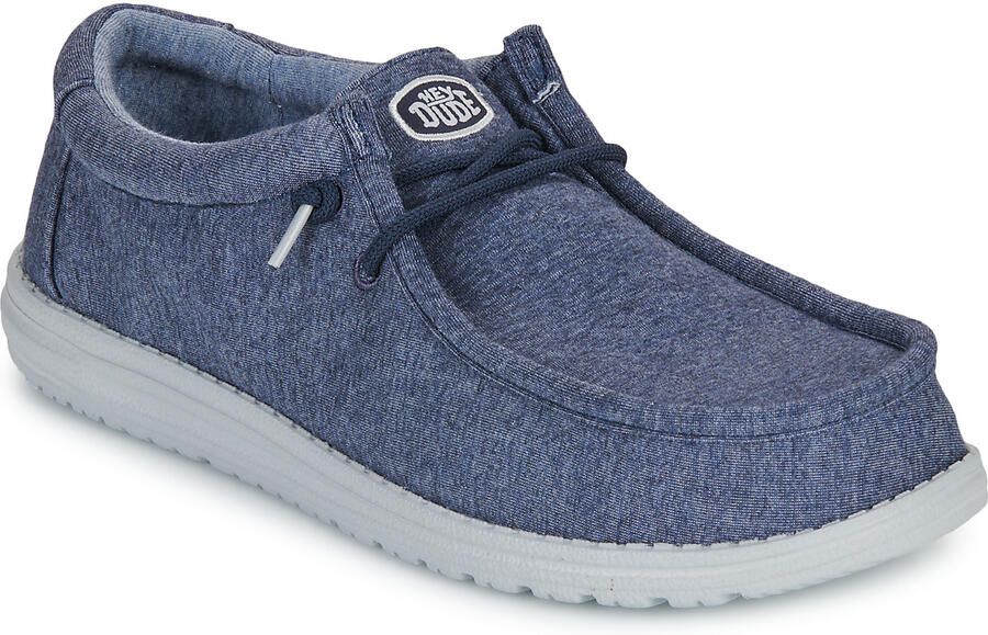 HEYDUDE Instappers Wally Stretch Jersey Navy