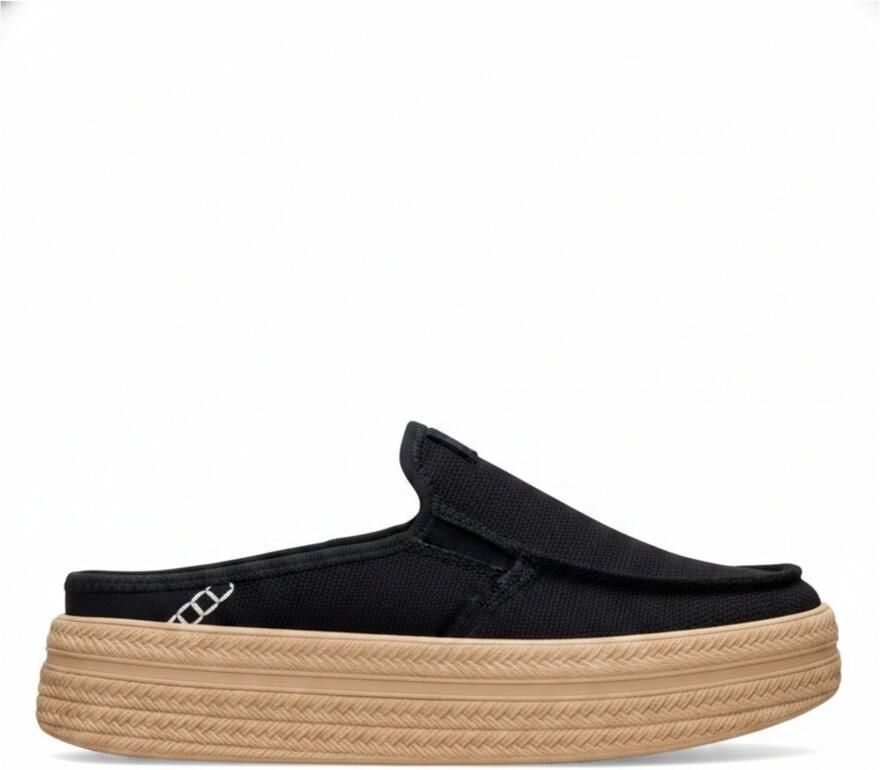 HEYDUDE Austin Lift Espadrille Woven Dames Instappers Black - Foto 2