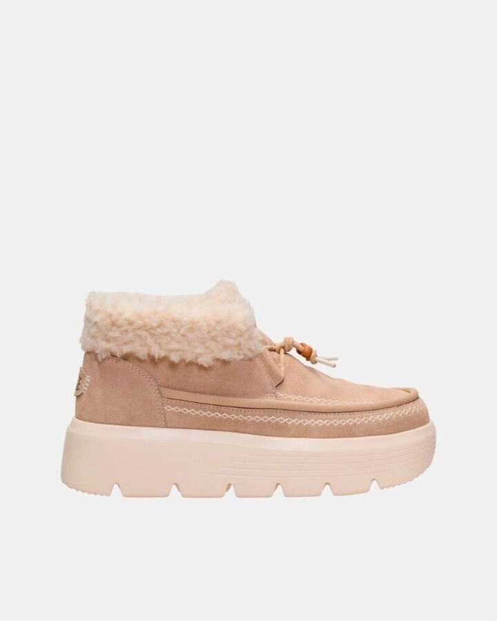 HEYDUDE Enkellaarzen 45638 AUSTIN EDGE LOUNGE SUEDE-0HX SESAME
