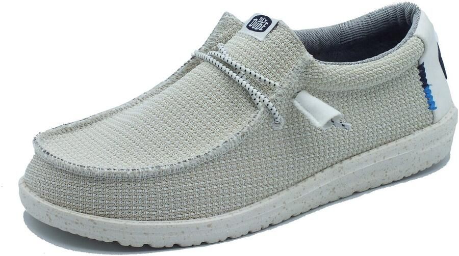 Hey Dude Witte Wally Sport Platte Schoenen White Heren - Foto 3