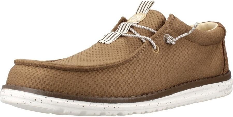 HEYDUDE Lage Sneakers Informales Hombre Modèle Wally Mesh Neutrals