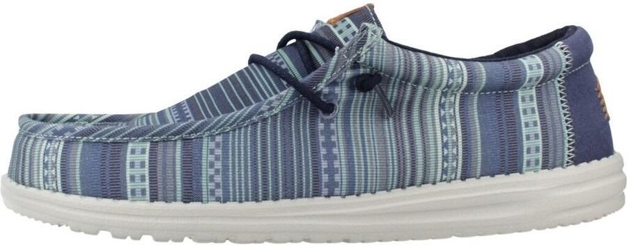 HEYDUDE Wally Surf Shawl Heren Instappers Navy Blazer Multi - Foto 2