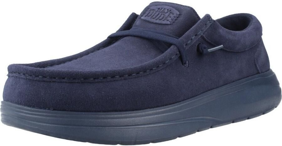 Hey Dude Elastische suède mocassins met geheugenschuim - Foto 3