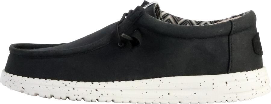 HEYDUDE Wally Canvas Heren Instappers Black White - Foto 2