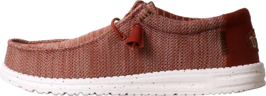 HEYDUDE Wally Stretch Sox Heren Instappers Burnt Red Multi - Foto 3