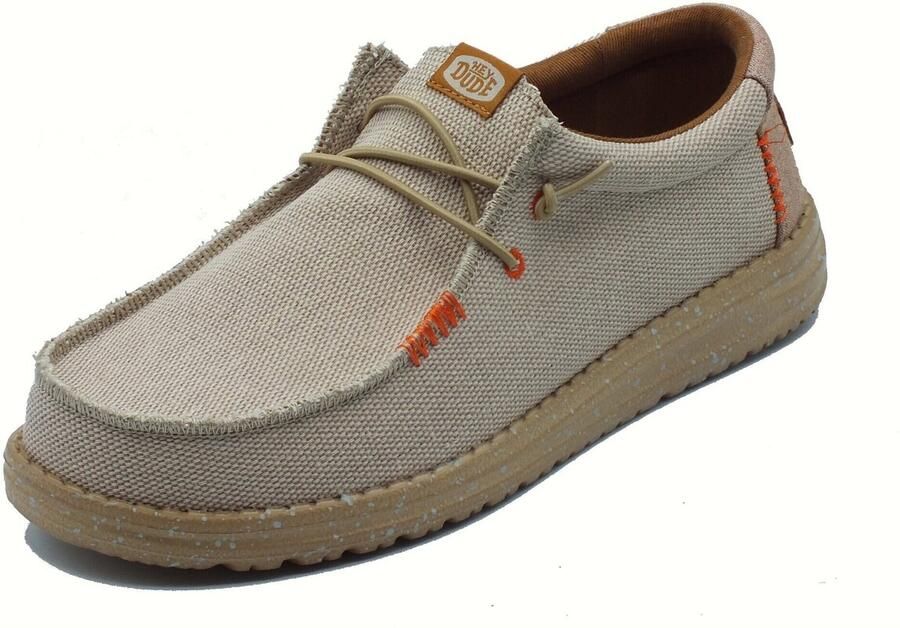 Hey Dude Beige Sneakers Lichtgewicht Reizen Makkelijk te Wassen Beige Heren - Foto 6