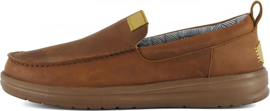 Hey Dude Flexibele Leren Mocassino voor Comfortabele Stappen Brown Heren - Foto 2
