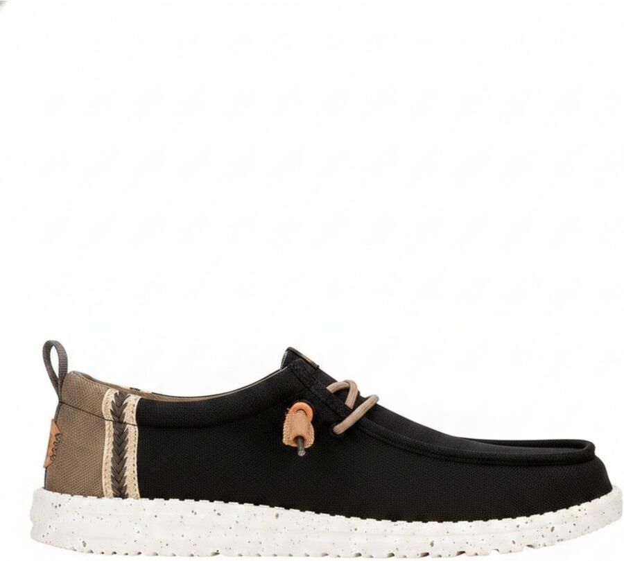 HeyDude Wally Summer Linen Sneakers zwart - Foto 2