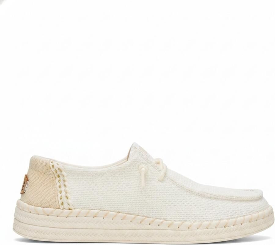 HeyDude Women's Wendy Espadrille Woven Sneakers beige wit - Foto 7