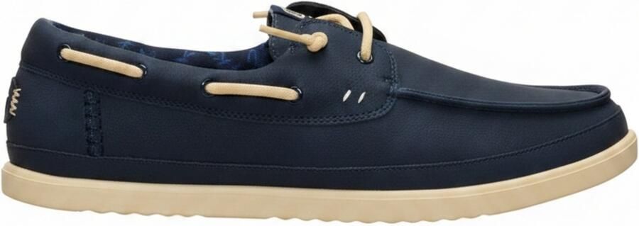 HEYDUDE Harbor Lo Classic Heren Loafers Navy Blazer Boulder Tan - Foto 2