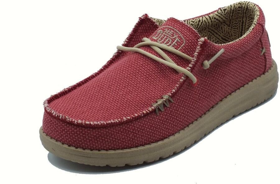 Hey Dude HEYDUDE Wally Braided Instappers Pompeian Red | Rood | Katoen - Foto 6