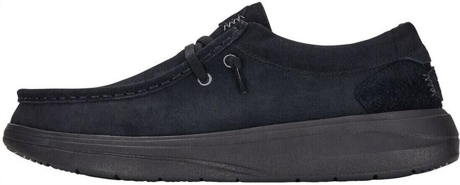 Hey Dude Zwarte platte schoenen Wally model Black Heren - Foto 2