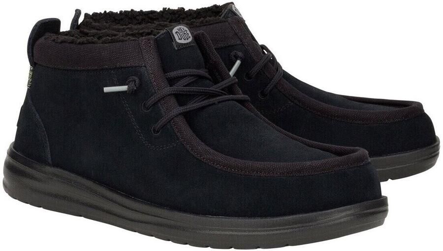 HEYDUDE Wally Mid Gripr Warmth Heren Schoenen Zwart Maat: 42 Suède Foot Locker - Foto 2