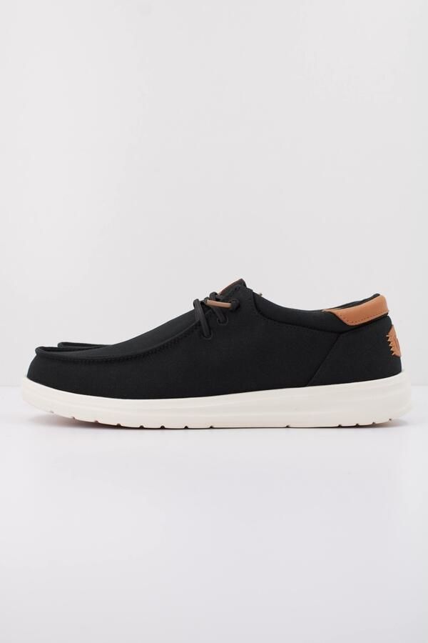 HeyDude Paul Canvas Sneakers zwart wit - Foto 2
