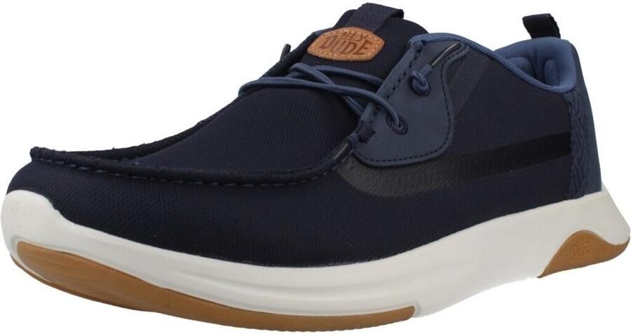 HEYDUDE Wally Drift Mesh Heren Instappers Navy Blazer White - Foto 2