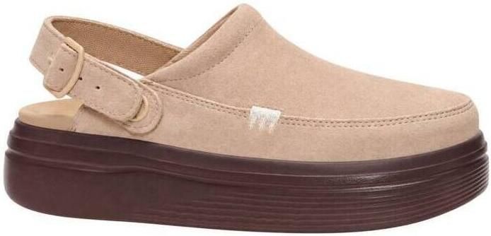 HEYDUDE Austin Lift Dames Clogs Suède Beige - Foto 2