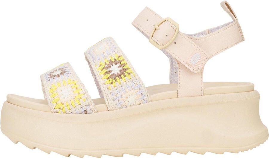 Hey Dude Delray Buckle Sandalen Egret Lavendel Platform Klamer
