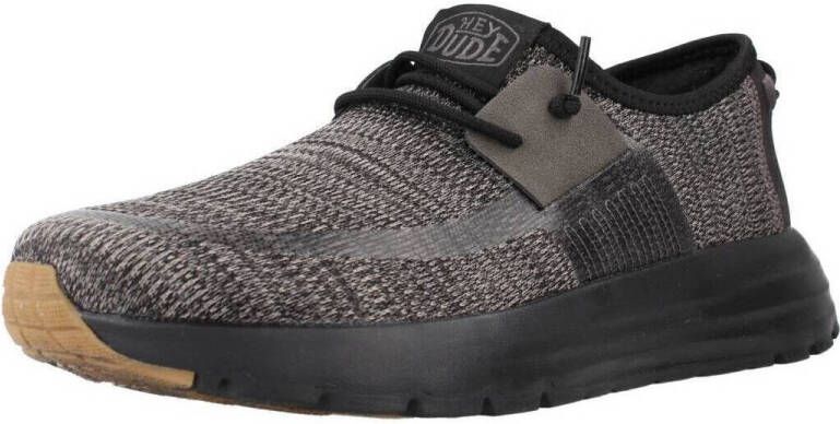 HEYDUDE Sirocco Instappers zwart Textiel - Foto 3