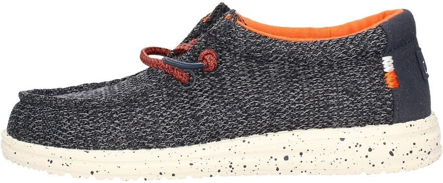 Hey Dude HEYDUDE Wally Youth Instappers Sox Ocean Blue | Blauw | Textiel - Foto 2