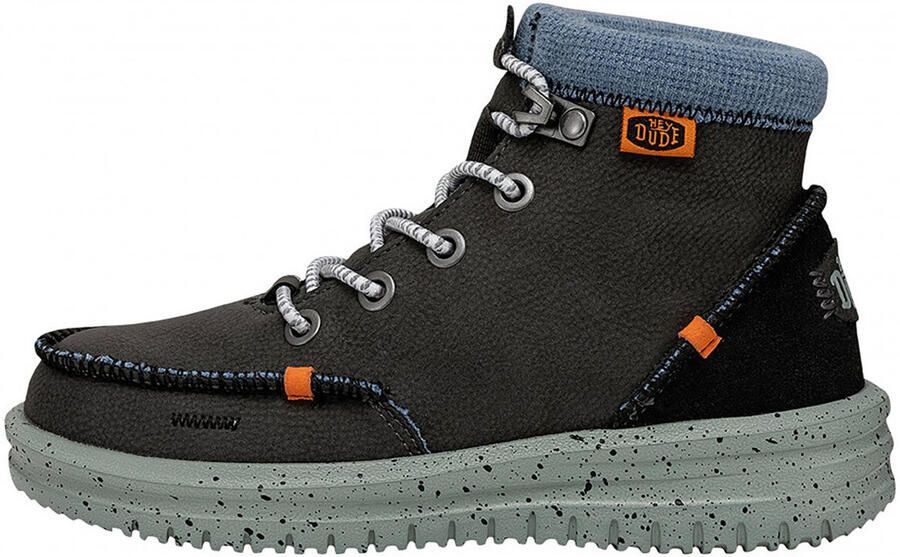 HEYDUDE Bradley Youth Leather Boots Black - Foto 2